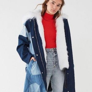 Urban Outfitters Patched Jean Jacket